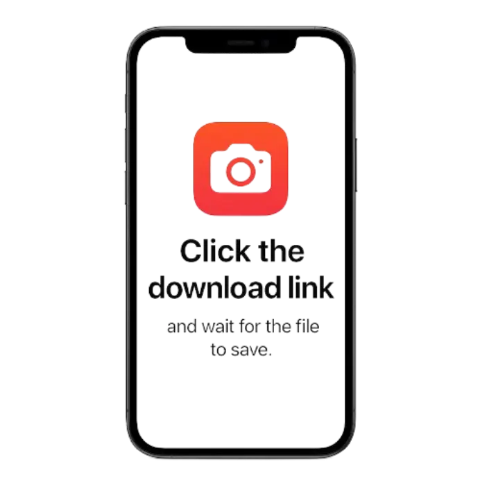 Click the download link and wait for the file to save.